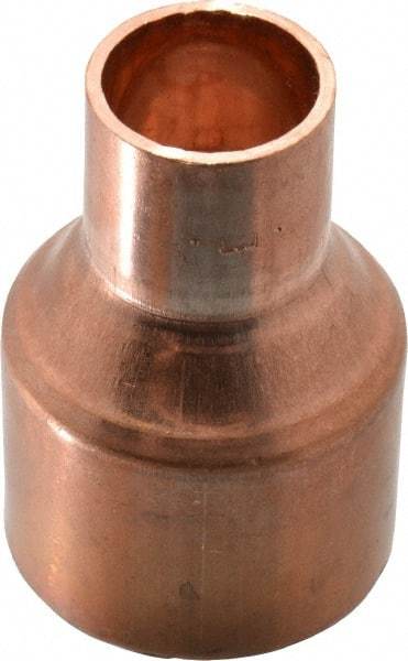 Mueller Industries - 1-1/2 x 3/4" Wrot Copper Pipe Reducer Coupling - C x C, Solder Joint - Benchmark Tooling
