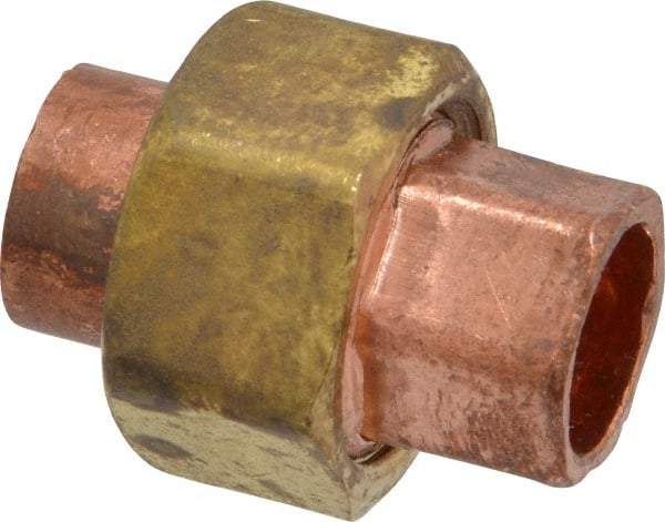 Mueller Industries - 3/8" Wrot Copper Pipe Union - C x C, Solder Joint - Benchmark Tooling