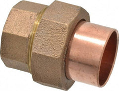 Mueller Industries - 1-1/4" Wrot Copper Pipe Union - C x C, Solder Joint - Benchmark Tooling