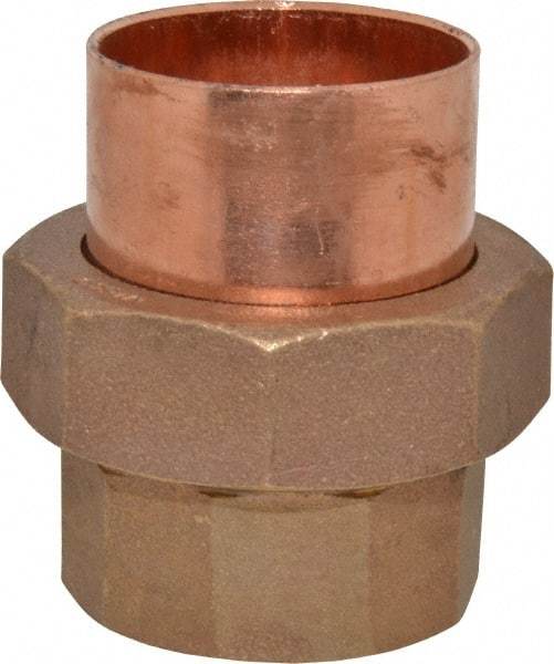 Mueller Industries - 2" Wrot Copper Pipe Union - C x C, Solder Joint - Benchmark Tooling
