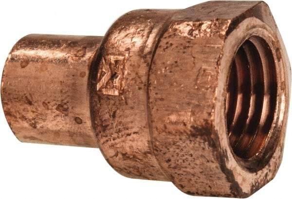 Mueller Industries - 1/4" Wrot Copper Pipe Adapter - C x F, Solder Joint - Benchmark Tooling