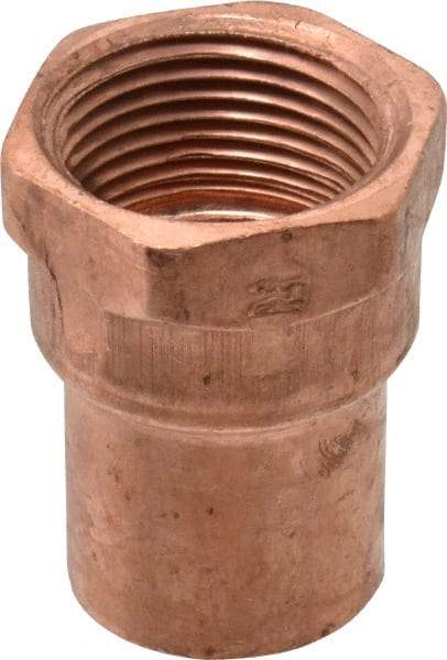 Mueller Industries - 3/4" Wrot Copper Pipe Adapter - C x F, Solder Joint - Benchmark Tooling