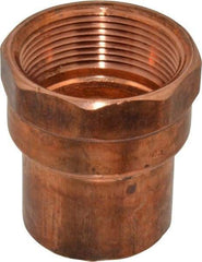 Mueller Industries - 1-1/2" Wrot Copper Pipe Adapter - C x F, Solder Joint - Benchmark Tooling