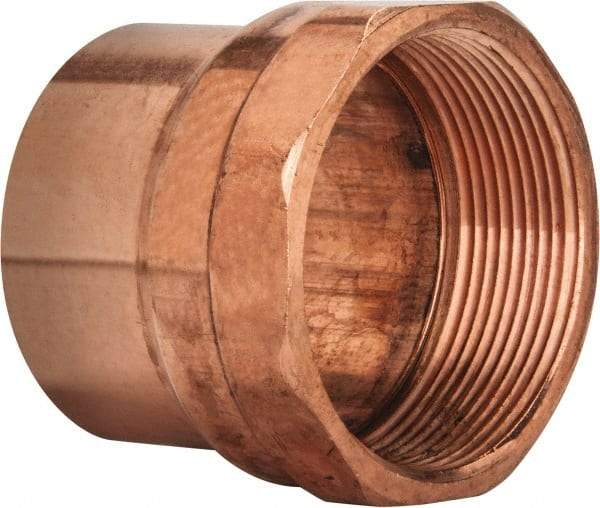 Mueller Industries - 3" Wrot Copper Pipe Adapter - C x F, Solder Joint - Benchmark Tooling