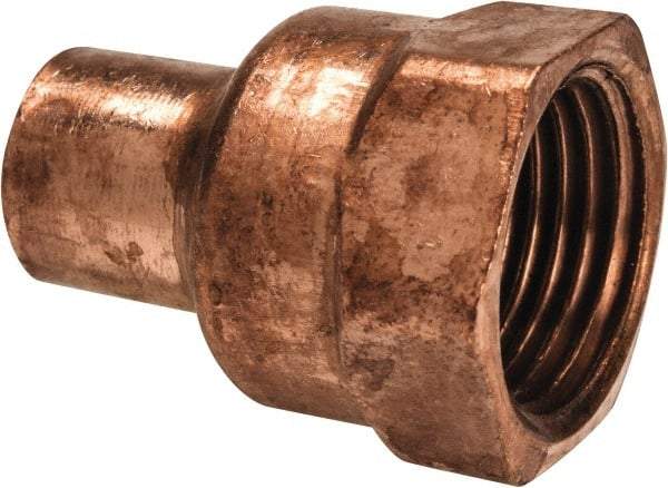 Mueller Industries - 3/8 x 1/2" Wrot Copper Pipe Adapter - C x F, Solder Joint - Benchmark Tooling