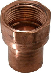 Mueller Industries - 1" Wrot Copper Pipe Adapter - FTG x F, Solder Joint - Benchmark Tooling