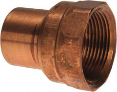 Mueller Industries - 1-1/4" Wrot Copper Pipe Adapter - FTG x F, Solder Joint - Benchmark Tooling