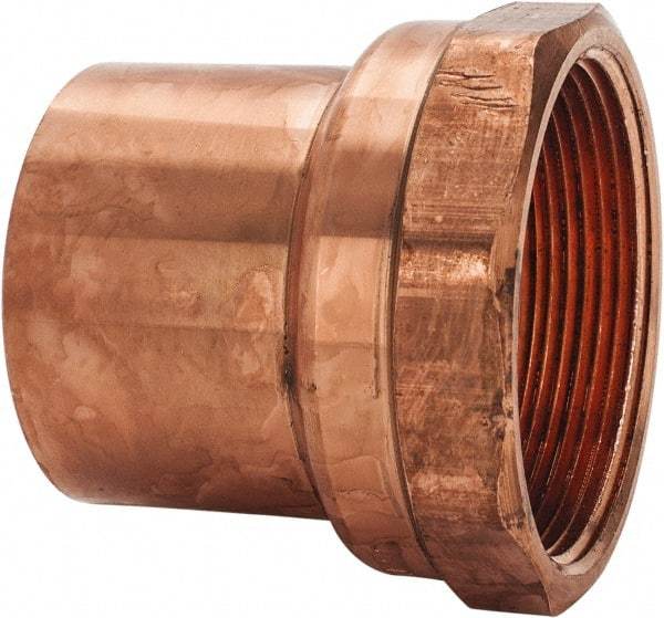 Mueller Industries - 2" Wrot Copper Pipe Adapter - FTG x F, Solder Joint - Benchmark Tooling