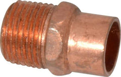 Mueller Industries - 3/8" Wrot Copper Pipe Adapter - C X M, Solder Joint - Benchmark Tooling