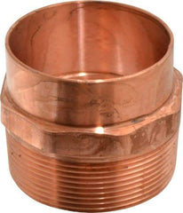 Mueller Industries - 3" Wrot Copper Pipe Adapter - C X M, Solder Joint - Benchmark Tooling