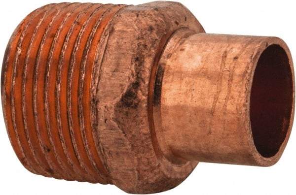 Mueller Industries - 1/2 x 3/4" Wrot Copper Pipe Adapter - C X M, Solder Joint - Benchmark Tooling