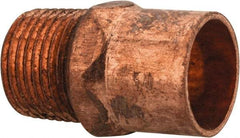 Mueller Industries - 1/2 x 3/8" Wrot Copper Pipe Adapter - C X M, Solder Joint - Benchmark Tooling