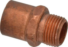 Mueller Industries - 3/4 x 1/2" Wrot Copper Pipe Adapter - C X M, Solder Joint - Benchmark Tooling