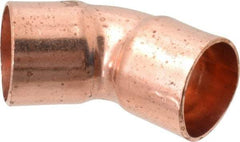 Mueller Industries - 3/4" Wrot Copper Pipe 45° Elbow - C x C, Solder Joint - Benchmark Tooling
