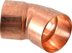 Mueller Industries - 3" Wrot Copper Pipe 45° Elbow - C x C, Solder Joint - Benchmark Tooling