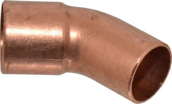 Mueller Industries - 3/4" Wrot Copper Pipe 45° Elbow - FTG x C, Solder Joint - Benchmark Tooling