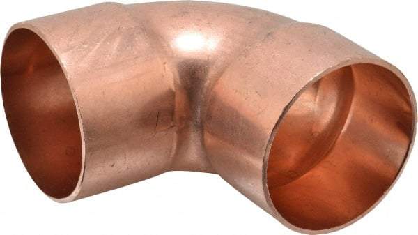 Mueller Industries - 2-1/2" Wrot Copper Pipe 90° Elbow - C x C, Solder Joint - Benchmark Tooling