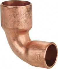 Mueller Industries - 1/2 x 3/8" Wrot Copper Pipe 90° Close Rough Elbow - C x C, Solder Joint - Benchmark Tooling