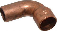Mueller Industries - 3/8" Wrot Copper Pipe 90° Street Elbow - FTG x C, Solder Joint - Benchmark Tooling