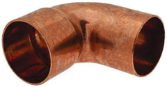 Mueller Industries - 2" Wrot Copper Pipe 90° Street Elbow - FTG x C, Solder Joint - Benchmark Tooling