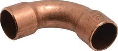 Mueller Industries - 3/8" Wrot Copper Pipe 90° Long Radius Elbow - C x C, Solder Joint - Benchmark Tooling