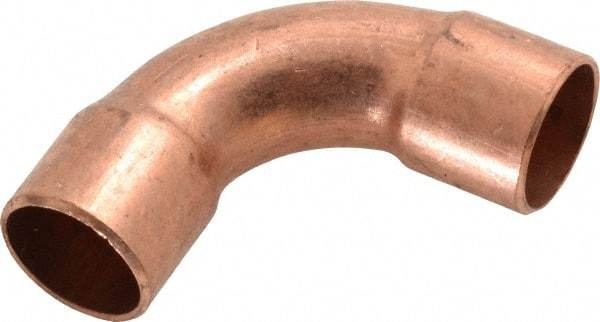 Mueller Industries - 5/8" Wrot Copper Pipe 90° Long Radius Elbow - C x C, Solder Joint - Benchmark Tooling