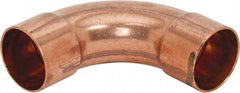 Mueller Industries - 1-1/2" Wrot Copper Pipe 90° Long Radius Elbow - C x C, Solder Joint - Benchmark Tooling