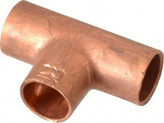 Mueller Industries - Wrot Copper Pipe Tee - C x C x C, Solder Joint - Benchmark Tooling