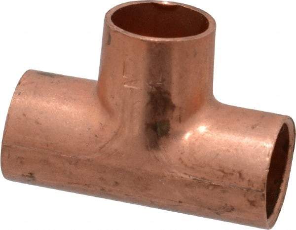 Mueller Industries - 1/4" Wrot Copper Pipe Tee - C x C x C, Solder Joint - Benchmark Tooling