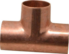Mueller Industries - 1-1/4" Wrot Copper Pipe Tee - C x C x C, Solder Joint - Benchmark Tooling