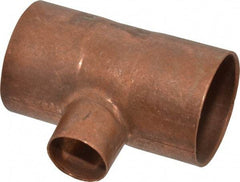 Mueller Industries - 1-1/2" Wrot Copper Pipe Tee - C x C x C, Solder Joint - Benchmark Tooling