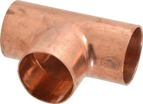 Mueller Industries - 2" Wrot Copper Pipe Tee - C x C x C, Solder Joint - Benchmark Tooling