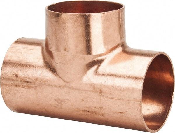 Mueller Industries - 3" Wrot Copper Pipe Tee - C x C x C, Solder Joint - Benchmark Tooling