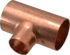 Mueller Industries - 2 x 2 x 1-1/4" Wrot Copper Pipe Tee - C x C x C, Solder Joint - Benchmark Tooling