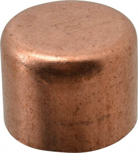 Mueller Industries - 1-1/4" Wrot Copper Pipe Tube Cap - C, Solder Joint - Benchmark Tooling