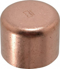 Mueller Industries - 1-1/2" Wrot Copper Pipe Tube Cap - C, Solder Joint - Benchmark Tooling