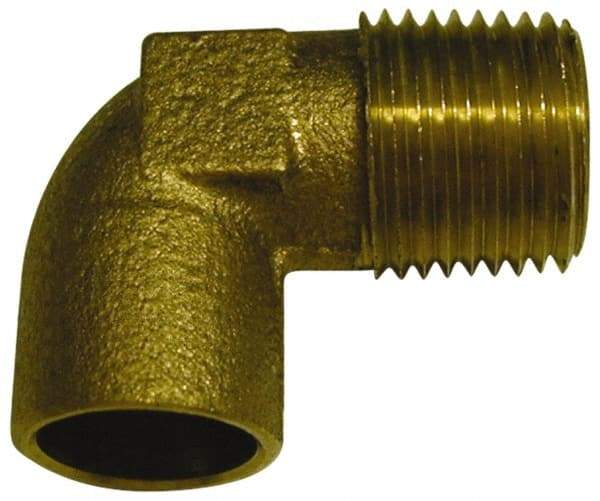 Mueller Industries - 1/2" Cast Copper Pipe 90° Elbow - C X M, Solder Joint - Benchmark Tooling