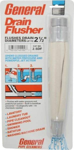 General Pipe Cleaners - Water-Pressure Flush Bags For Minimum Pipe Size: 1-1/2 (Inch) For Maximum Pipe Size: 2-1/2 (Inch) - Benchmark Tooling