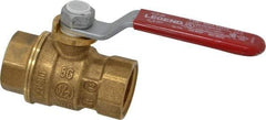 Legend Valve - 1/2" Pipe, Full Port, Brass Standard Ball Valve - Inline - One Way Flow, FNPT x FNPT Ends, Lever Handle, 600 WOG, 150 WSP - Benchmark Tooling