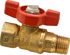 Legend Valve - 1/4" Pipe, Brass Miniature Ball Valve - Benchmark Tooling