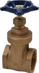 Legend Valve - 1-1/2" Pipe, Threaded Bronze Solid Wedge Stem Gate Valve - 200 WOG, 125 WSP, Screw-In Bonnet - Benchmark Tooling
