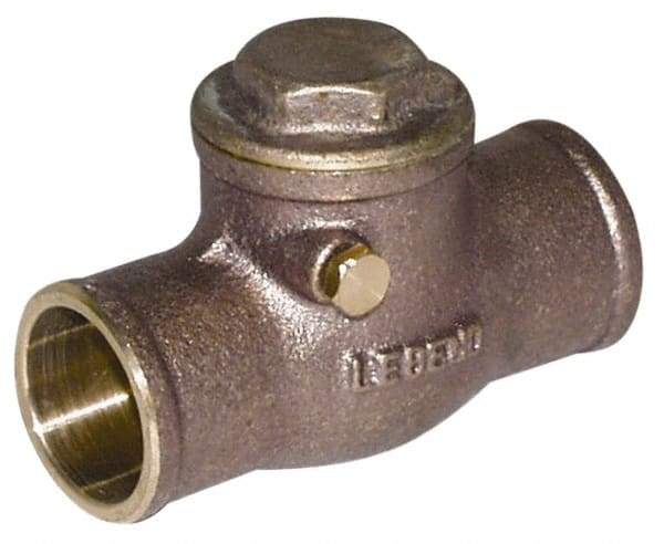 Legend Valve - 1" Lead Free Brass Check Valve - Check Swing, C x C Sweat, 200 WOG - Benchmark Tooling