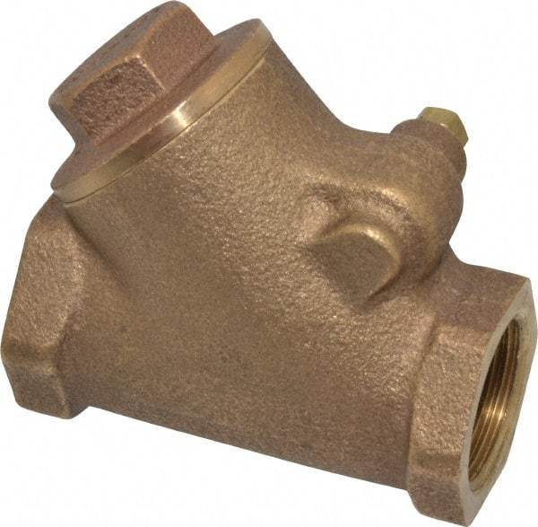 Legend Valve - 3/4" Bronze Check Valve - Y-Pattern, FNPT x FNPT, 300 WOG - Benchmark Tooling