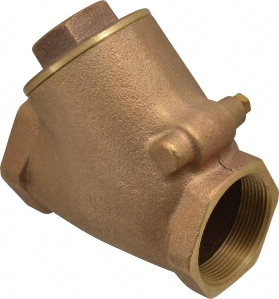 Legend Valve - 2" Bronze Check Valve - Y-Pattern, FNPT x FNPT, 300 WOG - Benchmark Tooling