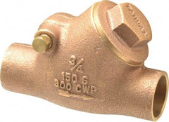 Legend Valve - 3/4" Bronze Check Valve - Y-Pattern, Soldered x Soldered, 300 WOG - Benchmark Tooling