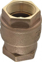 Legend Valve - 1-1/2" Bronze Check Valve - Inline, FNPT x FNPT, 250 WOG - Benchmark Tooling