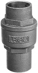 Legend Valve - 1-1/4" Bronze Check Valve - Inline, Soldered x Soldered, 250 WOG - Benchmark Tooling