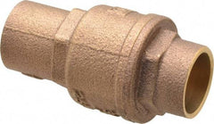 Legend Valve - 3/4" Bronze Check Valve - Inline, Soldered x Soldered, 250 WOG - Benchmark Tooling