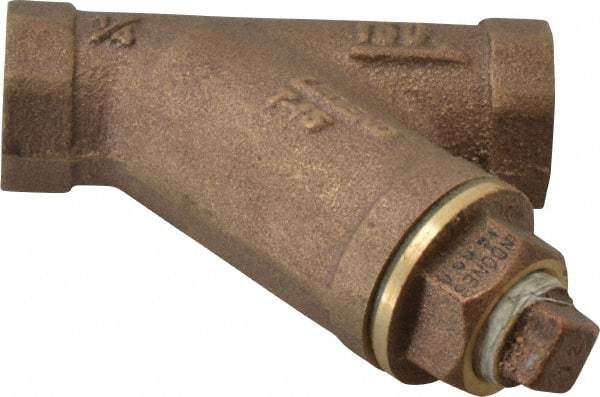 Legend Valve - 1/4" Pipe, FNPT Ends, Bronze Y-Strainer - 300 psi WOG Rating, 150 psi WSP Rating - Benchmark Tooling