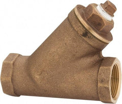 Legend Valve - 1-1/4" Pipe, FNPT Ends, Bronze Y-Strainer - 300 psi WOG Rating, 150 psi WSP Rating - Benchmark Tooling
